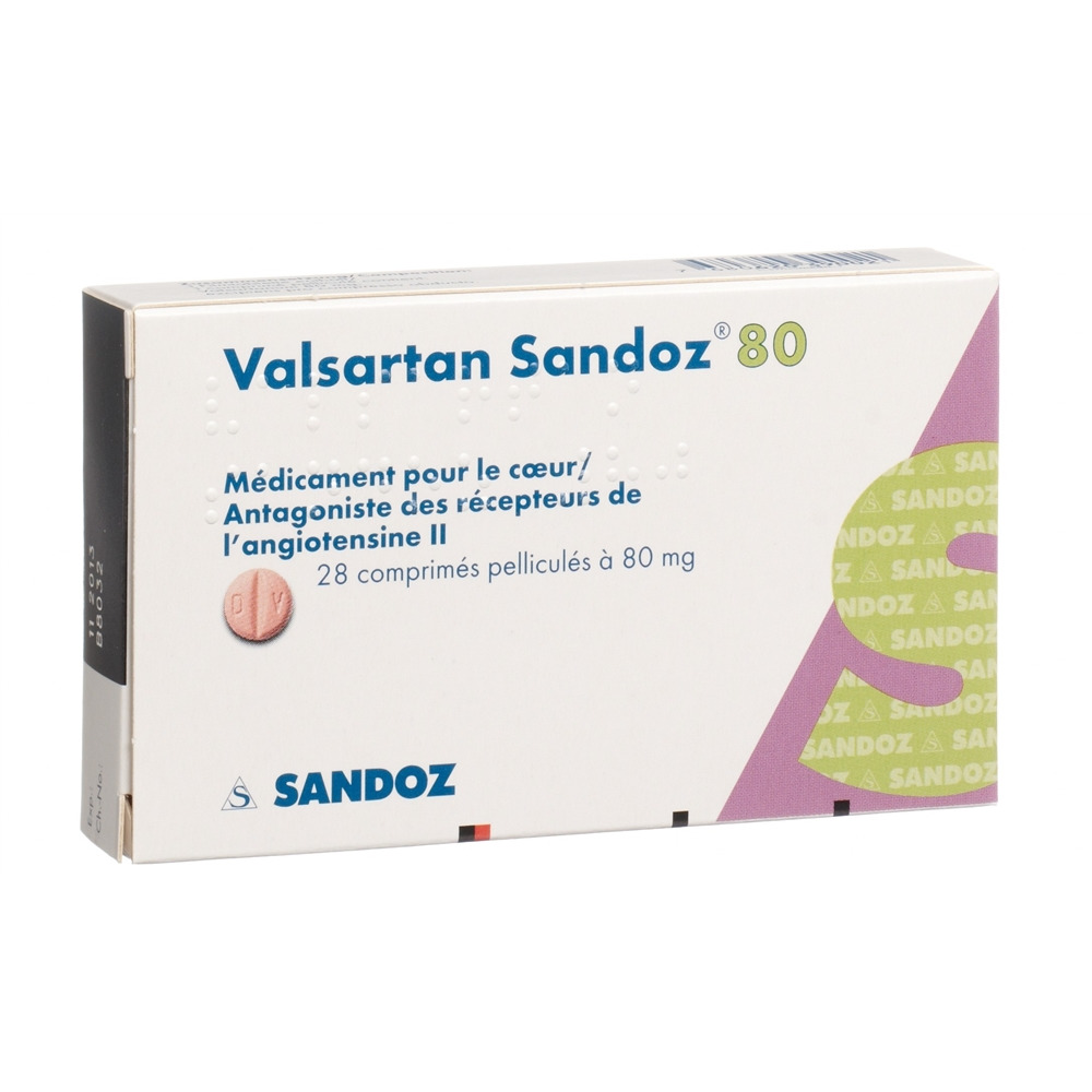 VALSARTAN Sandoz 80 mg, image 2 sur 2