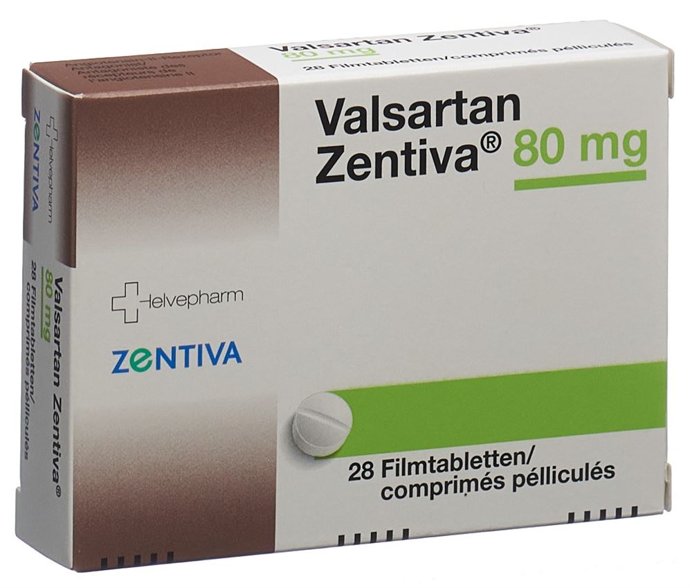 VALSARTAN Zentiva 80 mg, Hauptbild VALSARTAN Zentiva 80 mg, Hauptbild
