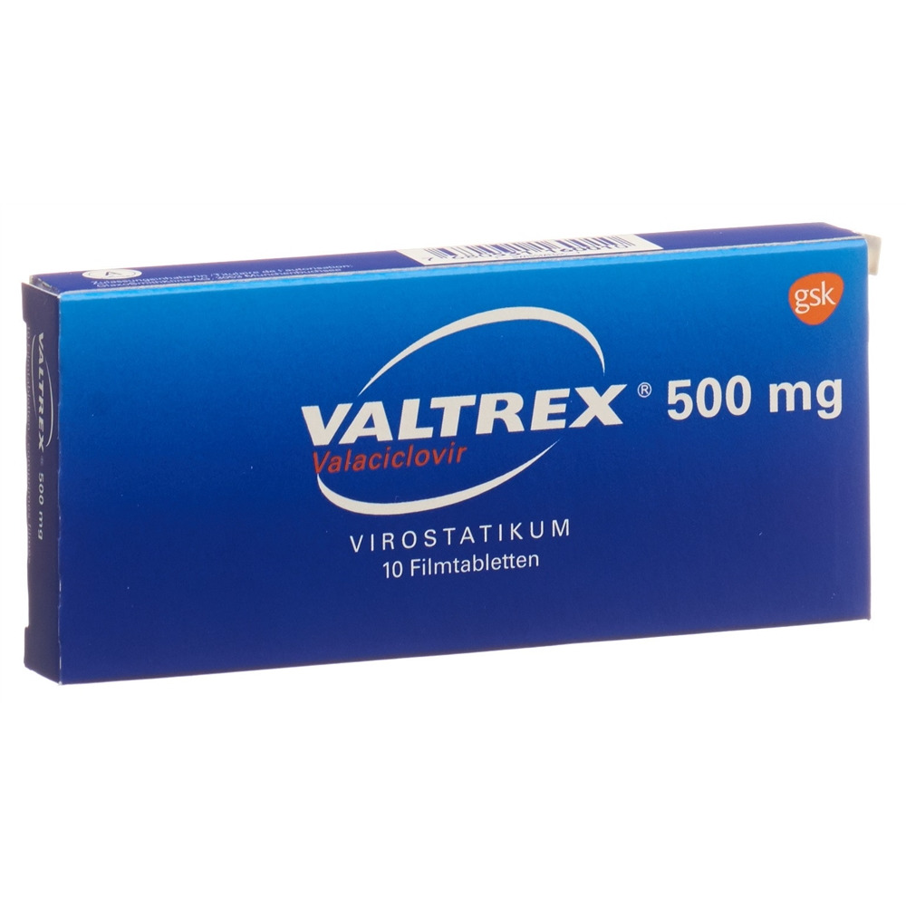 VALTREX cpr pell 500 mg blist 10 pce, image principale