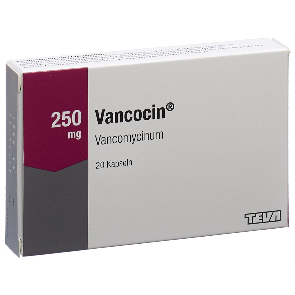 Vancocin Kaps 250 mg Blist 20 Stk, Hauptbild