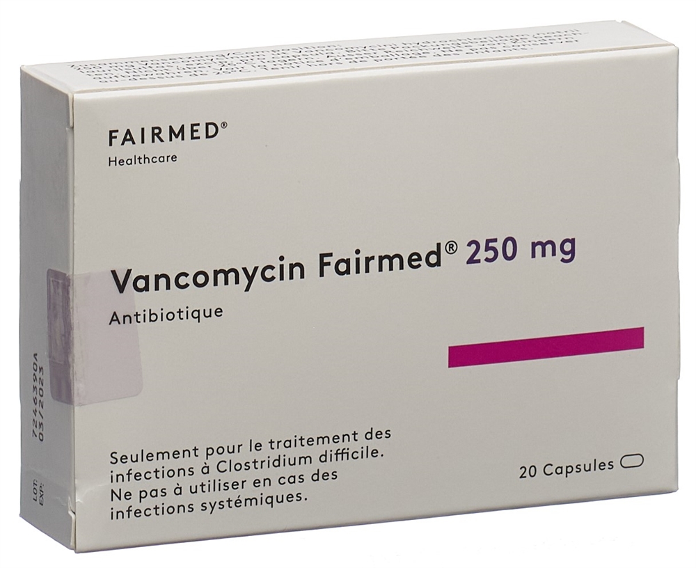 VANCOMYCINE Fairmed 250 mg, image 2 sur 2