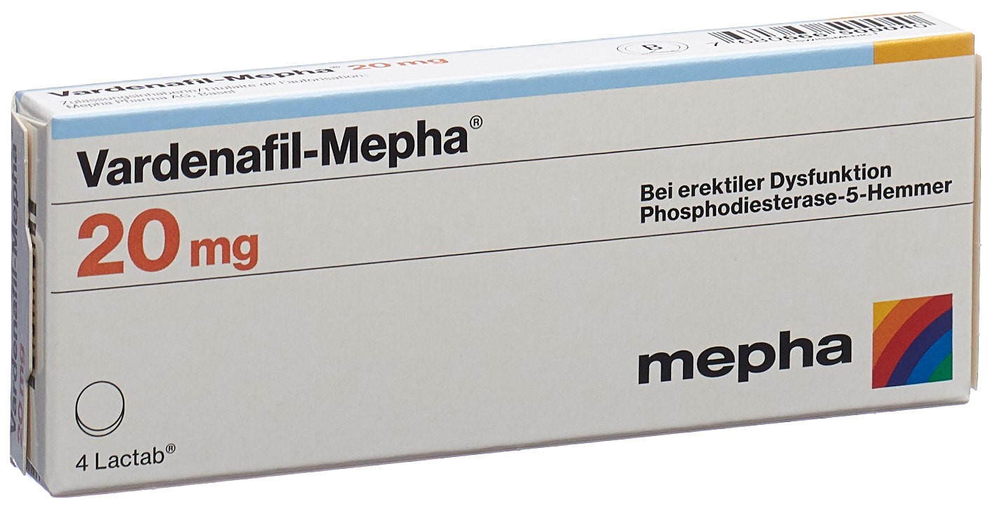 VARDENAFIL Mepha 20 mg, Hauptbild