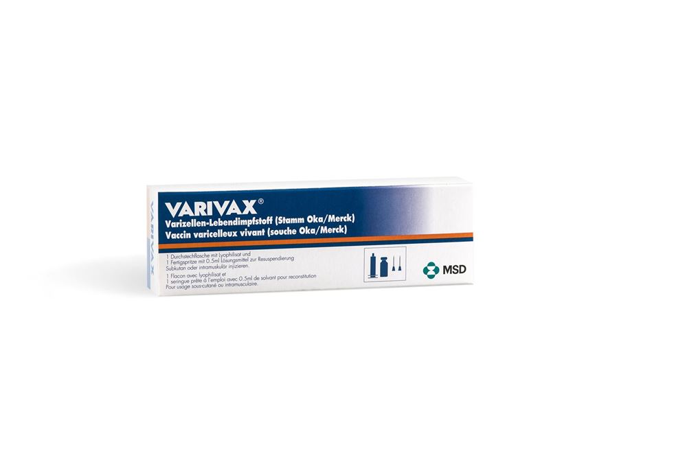 VARIVAX Inj Susp Fertspr 0.5 ml, Hauptbild