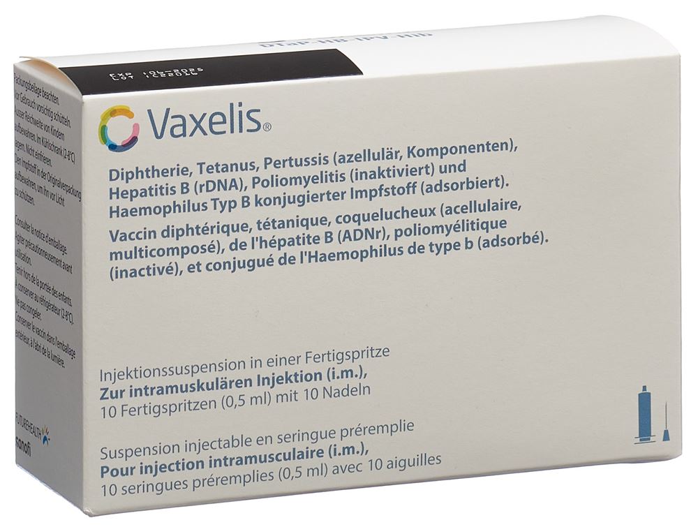 VAXELIS Inj Susp mit 1 separaten Nadel Fertspr 0.5 ml, Hauptbild