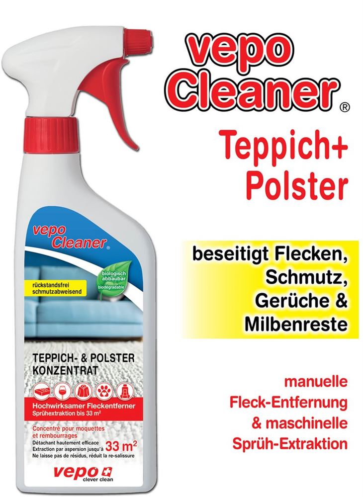 VepoCleaner Teppich + Polster Konzentrat und Fleckentferner Spray, Bild 2 von 3