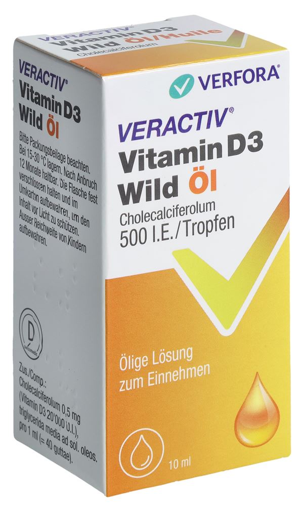 VERACTIV Vitamin D3 Wild 500 IE/Tropfen