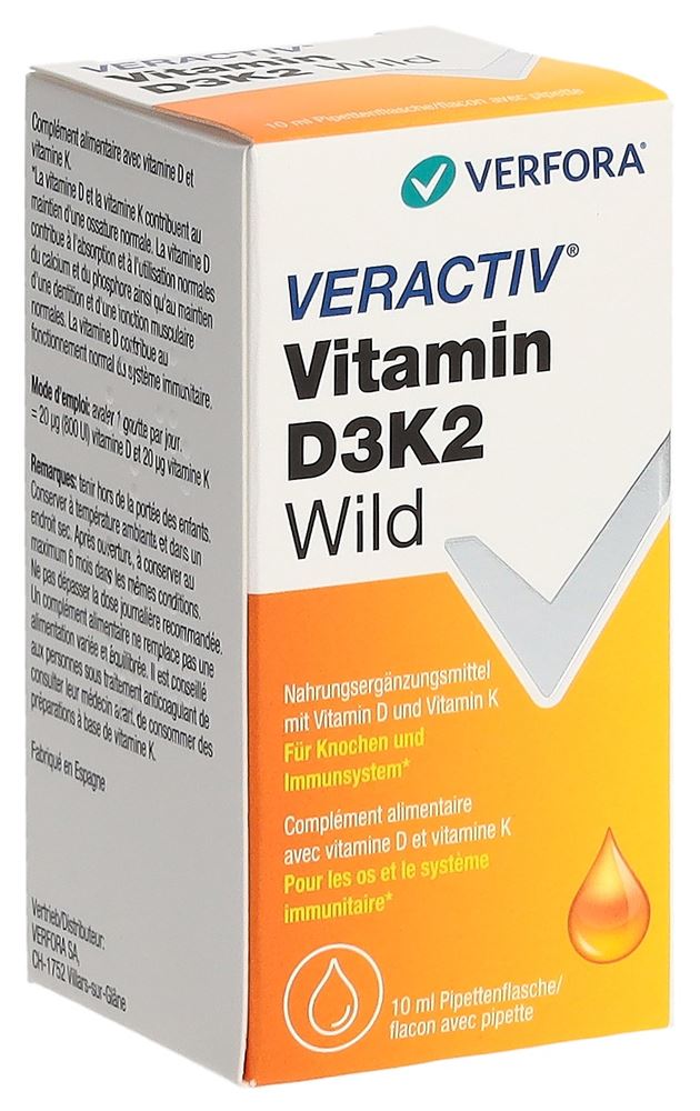 VERACTIV Vitamine D3K2 Wild