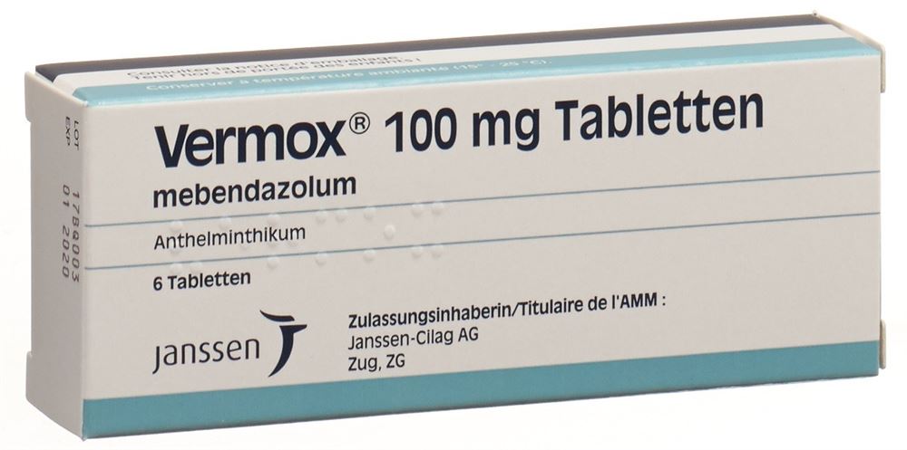 VERMOX cpr 100 mg blist 6 pce