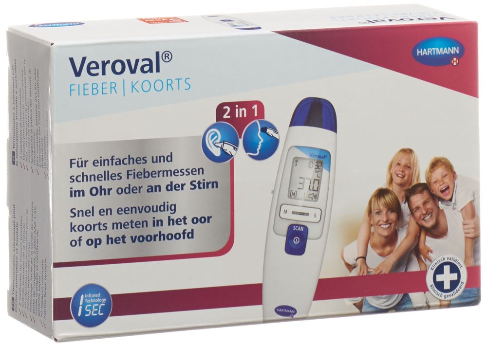 VEROVAL 2en1 thermomètre infrarouge, image principale