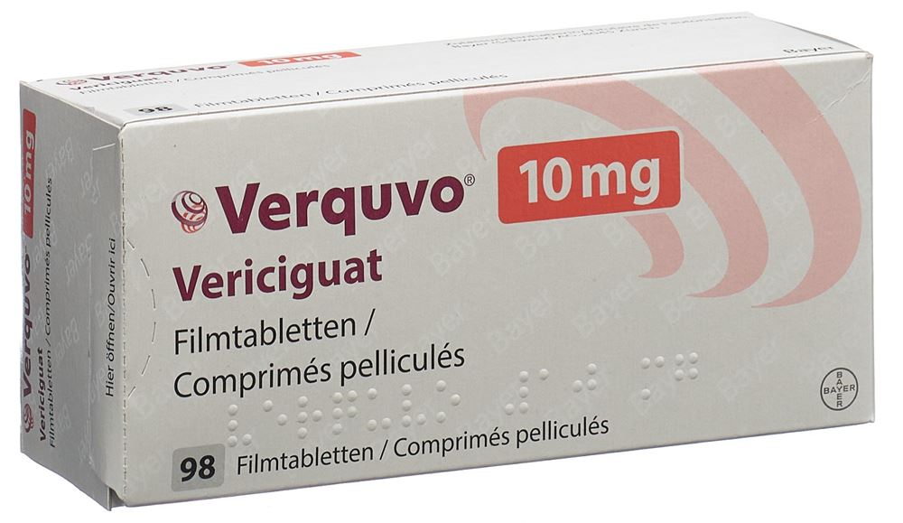 VERQUVO Filmtabl 10 mg Blist 98 Stk, Hauptbild