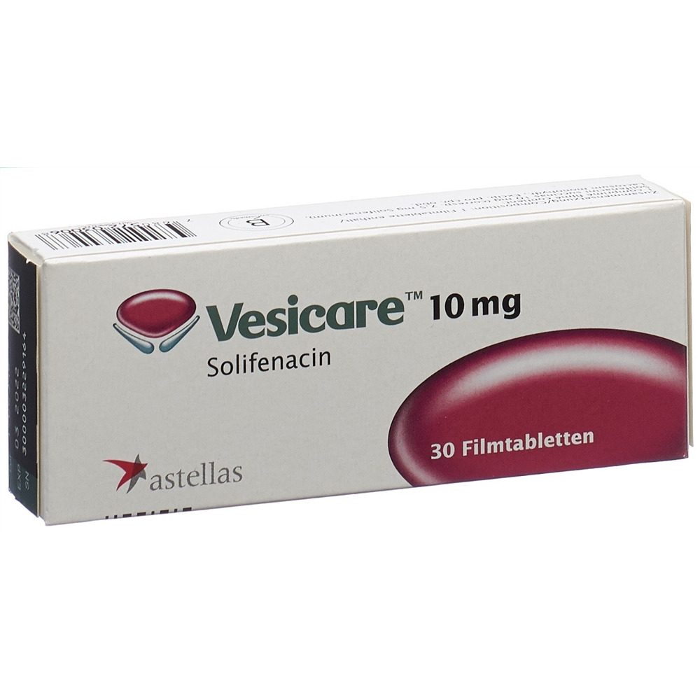 VESICARE cpr pell 10 mg blist 30 pce, image principale