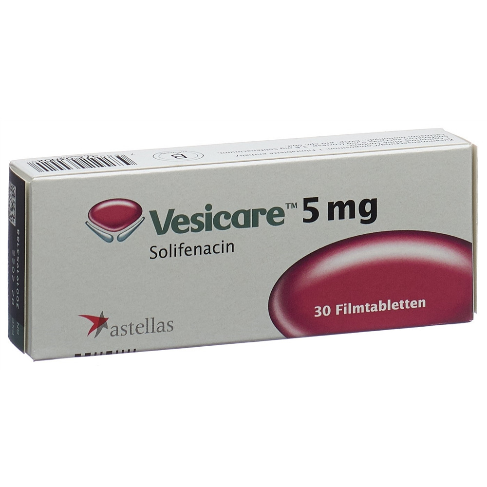 VESICARE cpr pell 5 mg blist 30 pce, image principale