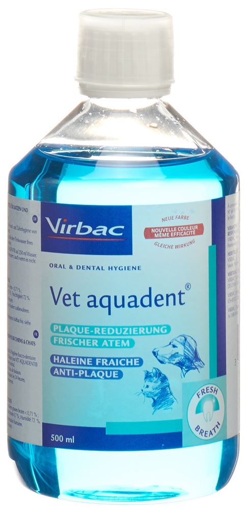 VET AQUADENT Lös für Hunde/Katzen Fl 500 ml, Hauptbild