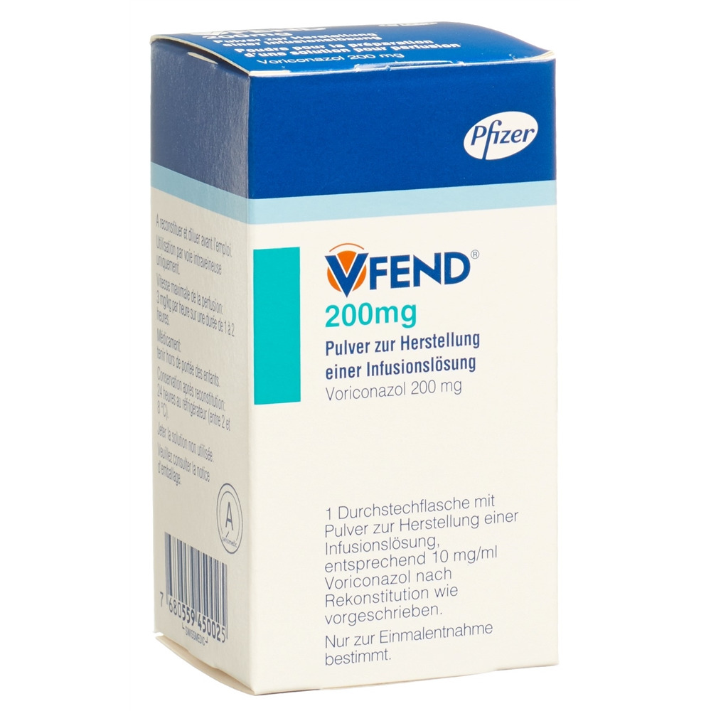 VFEND subst sèche 200 mg pour solution pour perfusion amp 1 pce