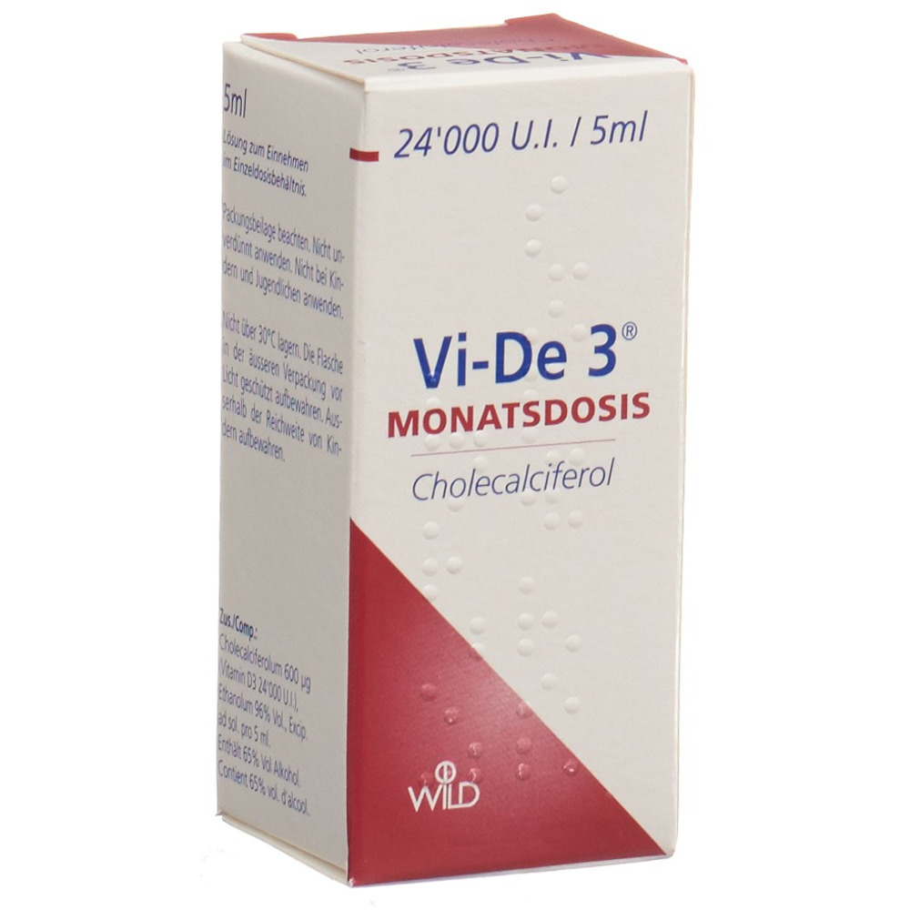 VI-DE 3 dose par mois solution buvable 24000 IE/5ml, image principale