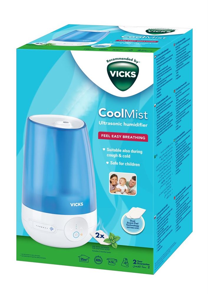 Vicks Mini Kaltluft Ultraschall-Luftbefeuchter