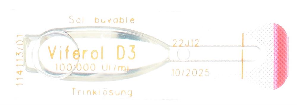 VIFEROL D3 sol buv 100000 IE/ml amp 1 pce, image 3 sur 3