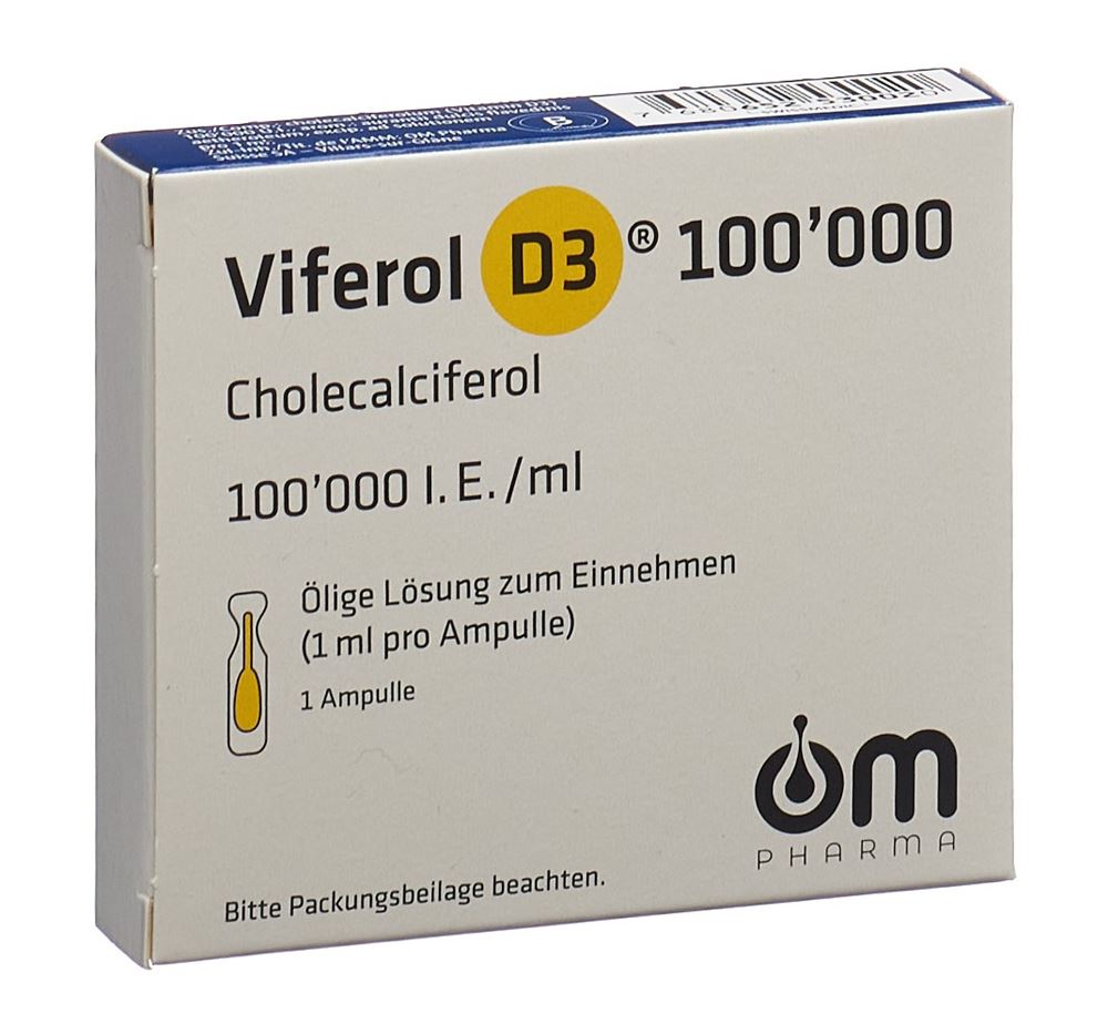 VIFEROL D3 Trink Lös 100000 IE/ml Amp 1 Stk, Hauptbild