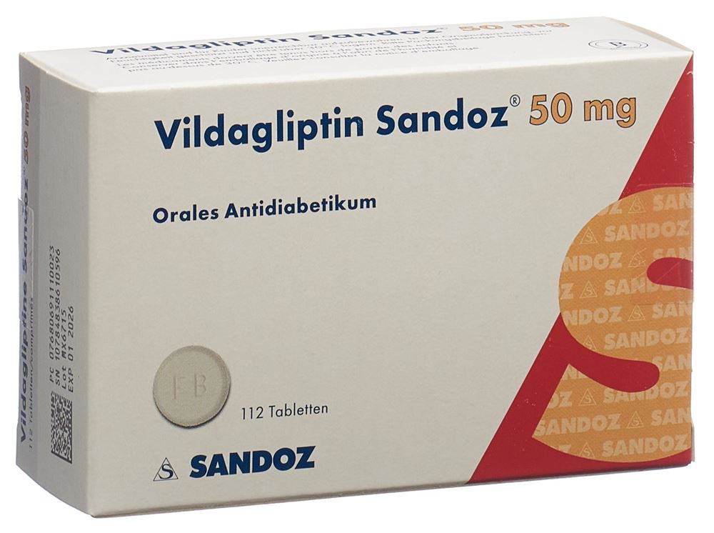 VILDAGLIPTIN Sandoz 50 mg, Hauptbild