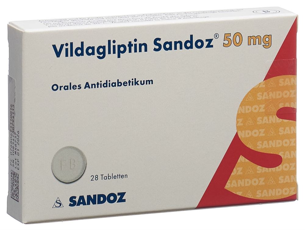 VILDAGLIPTIN Sandoz 50 mg, Hauptbild