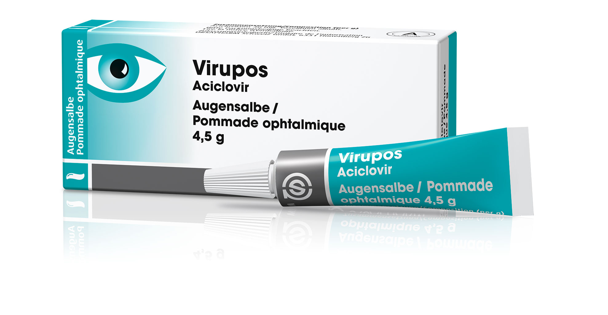 VIRUPOS Augensalbe 30 mg/g Tb 4.5 g, Bild 2 von 3