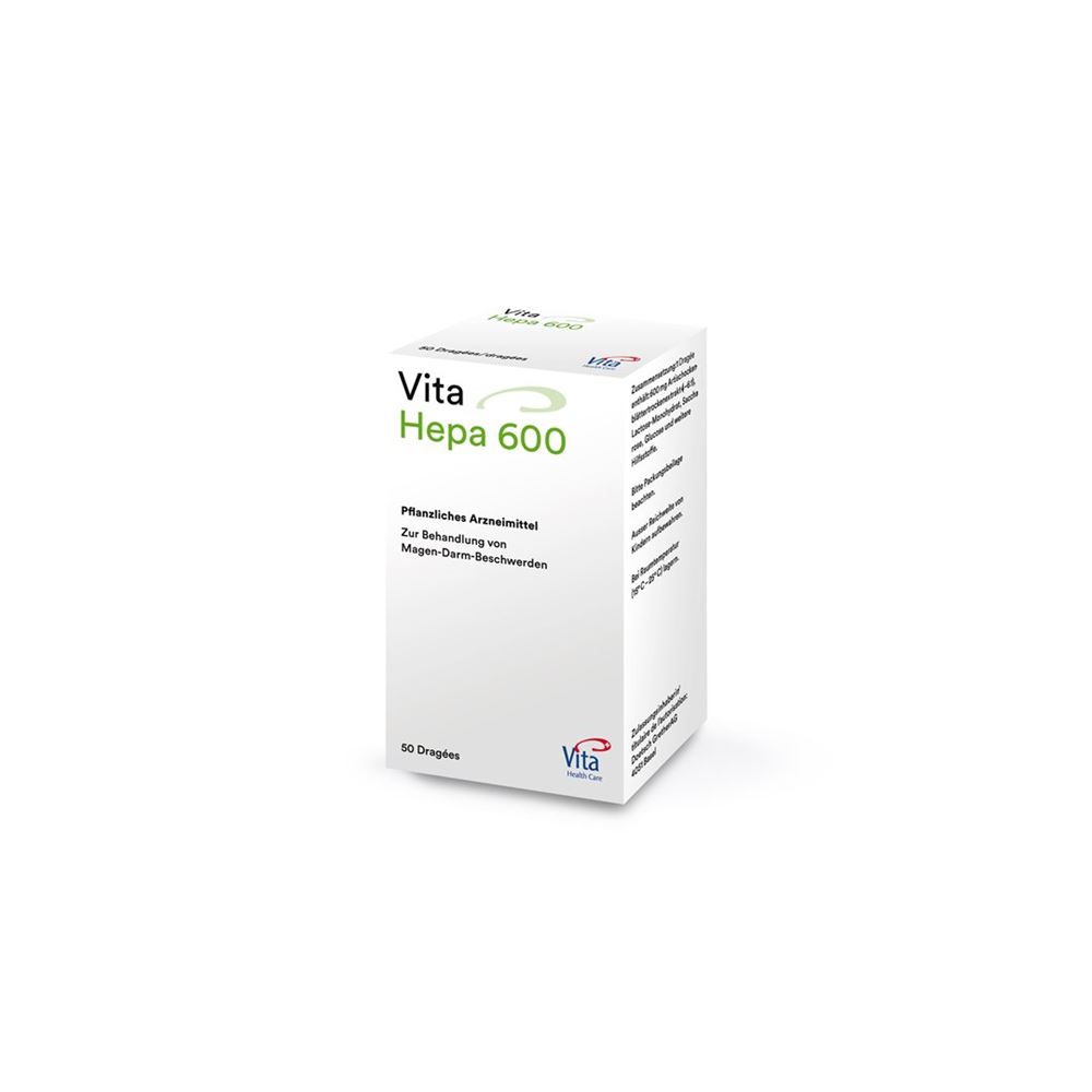 Vita Hepa Drag 600 mg Blist 50 Stk