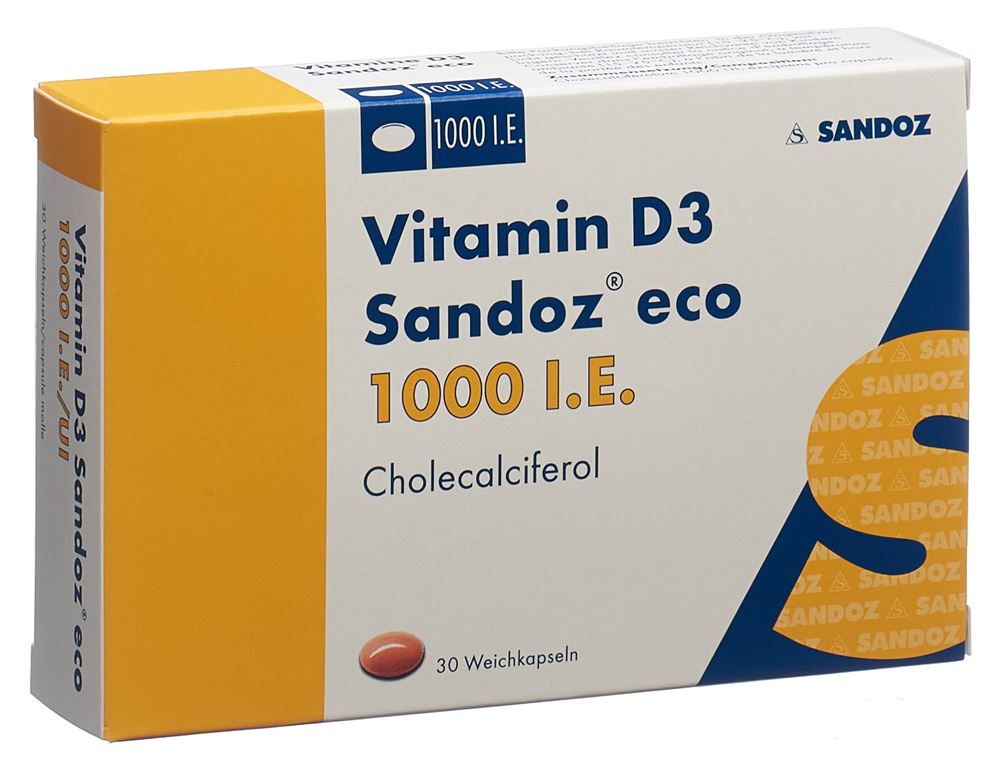 VITAMINE D3 Sandoz eco 1000 IE, Hauptbild