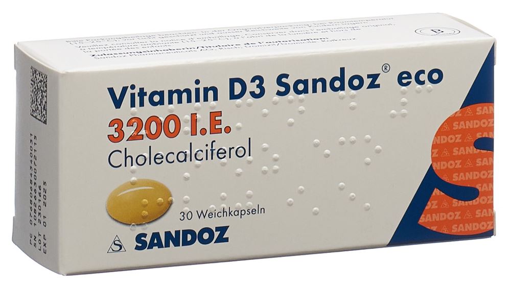 VITAMINE D3 Sandoz eco 3200 IE, Hauptbild