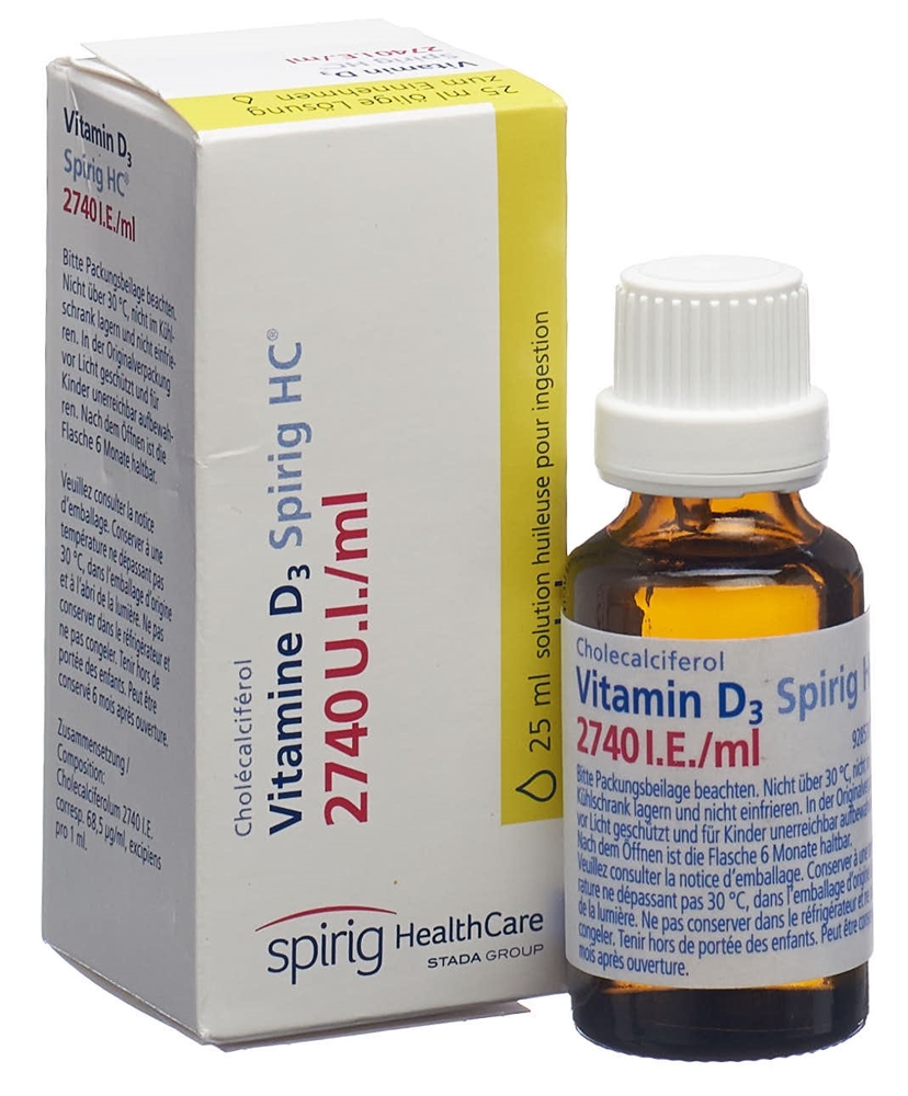 VITAMINE D3 Spirig HC 2740 IE/ml, image 3 sur 4