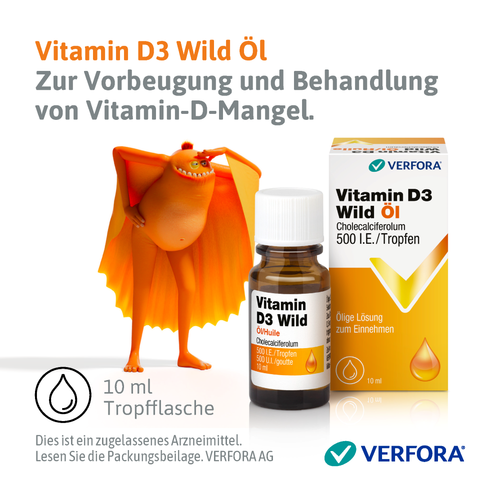 VITAMINE D3 WILD Wild Öl 500 IE/Tropfen, Bild 2 von 5