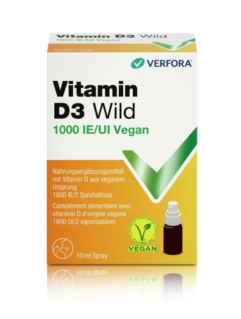 VITAMINE D3 WILD spray 1000 IE vegan 10 ml, image principale