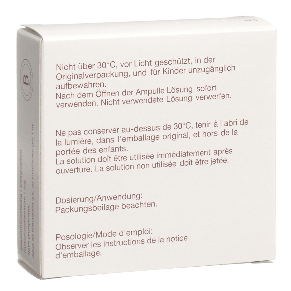 vitamine b12 injectable posologie Amino sol inj 1000 mcg amp 1 ml How Many?:5 Pack Peptide Calculator - Wittmer c