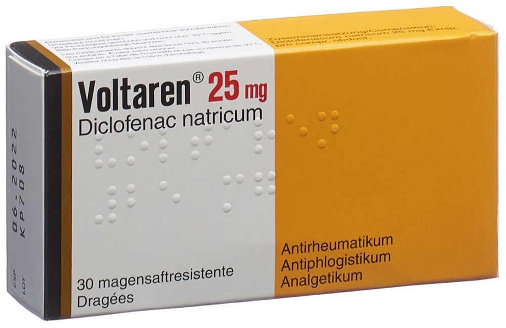 Voltaren drag 25 mg blist 30 pce, image principale