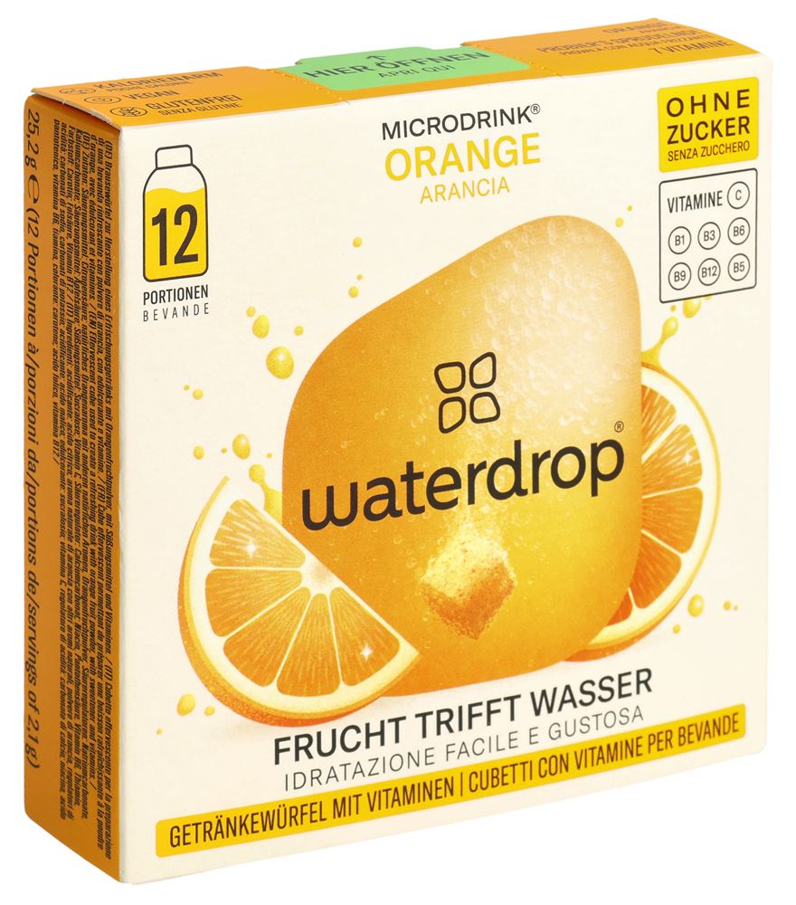 WATERDROP Orange ohne Zucker Box 24 g