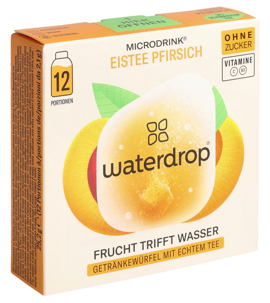 WATERDROP thé froid pêche sans sucre box 25.2 g