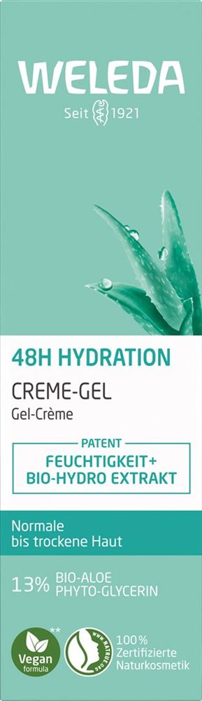 Weleda 48h hydration crème-gel