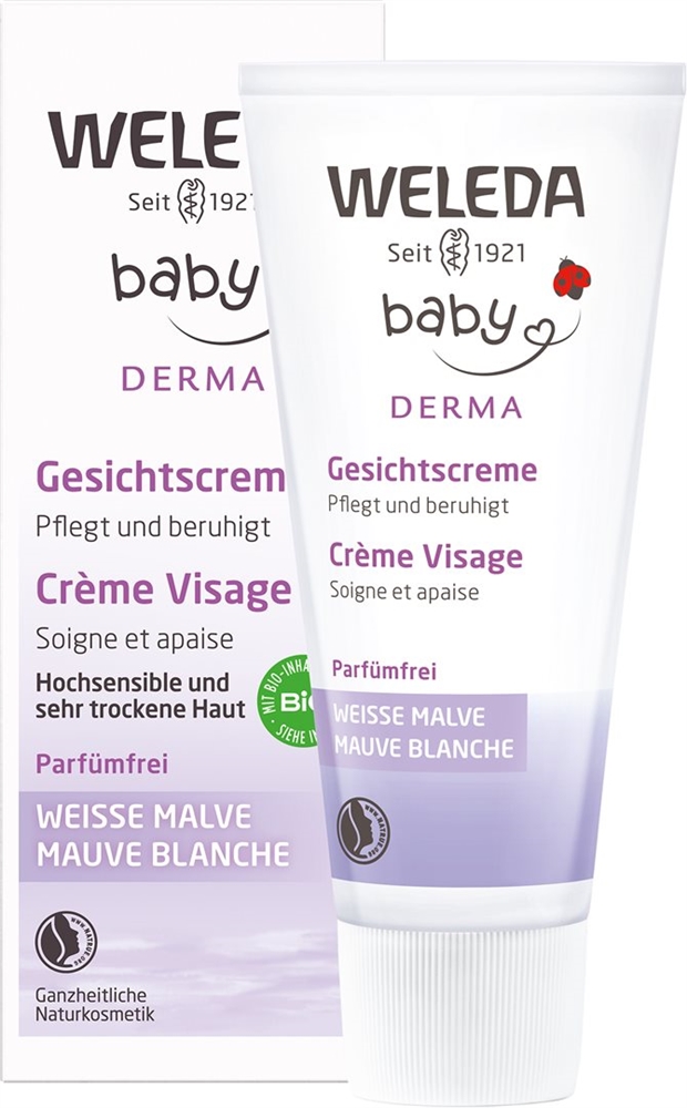 Weleda BABY DERMA Gesichtscreme, Bild 2 von 3