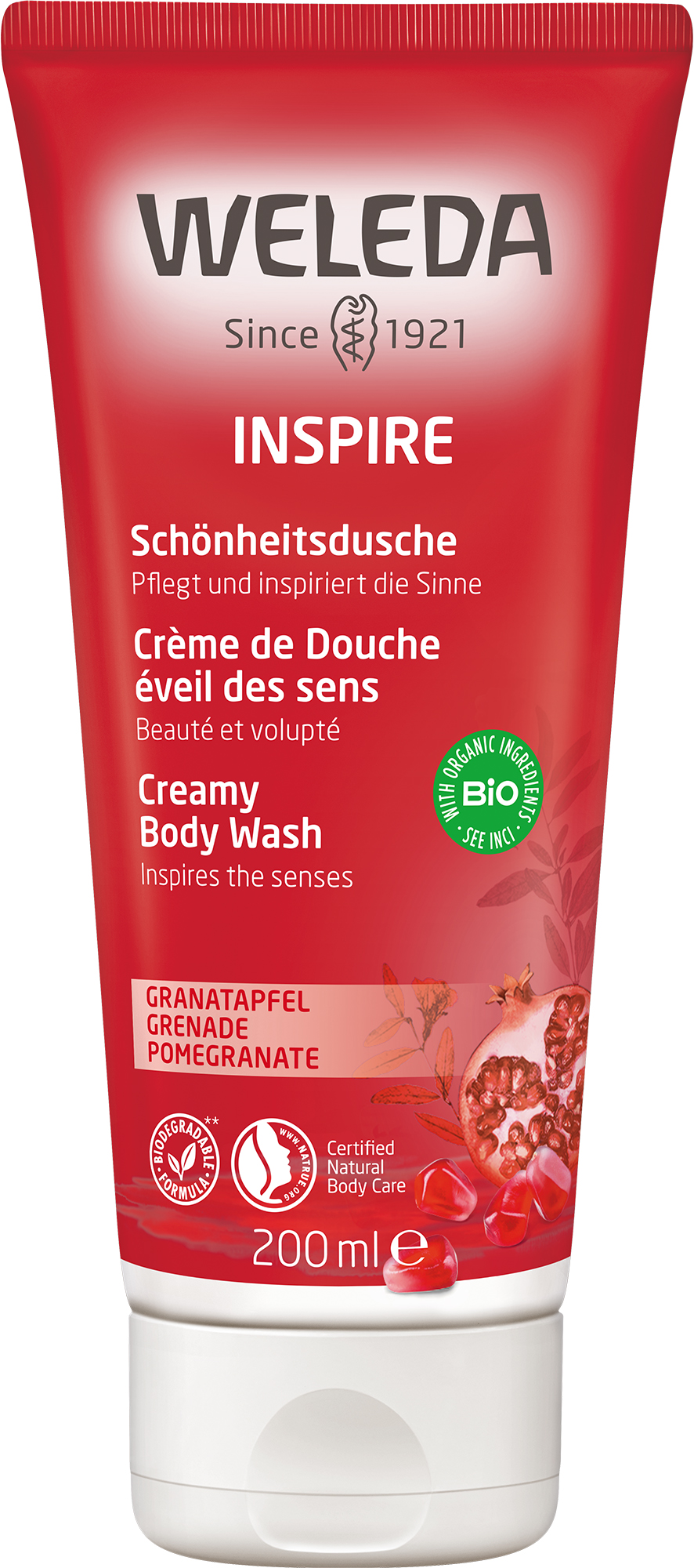 Weleda crème de douche éveil des sens, image principale