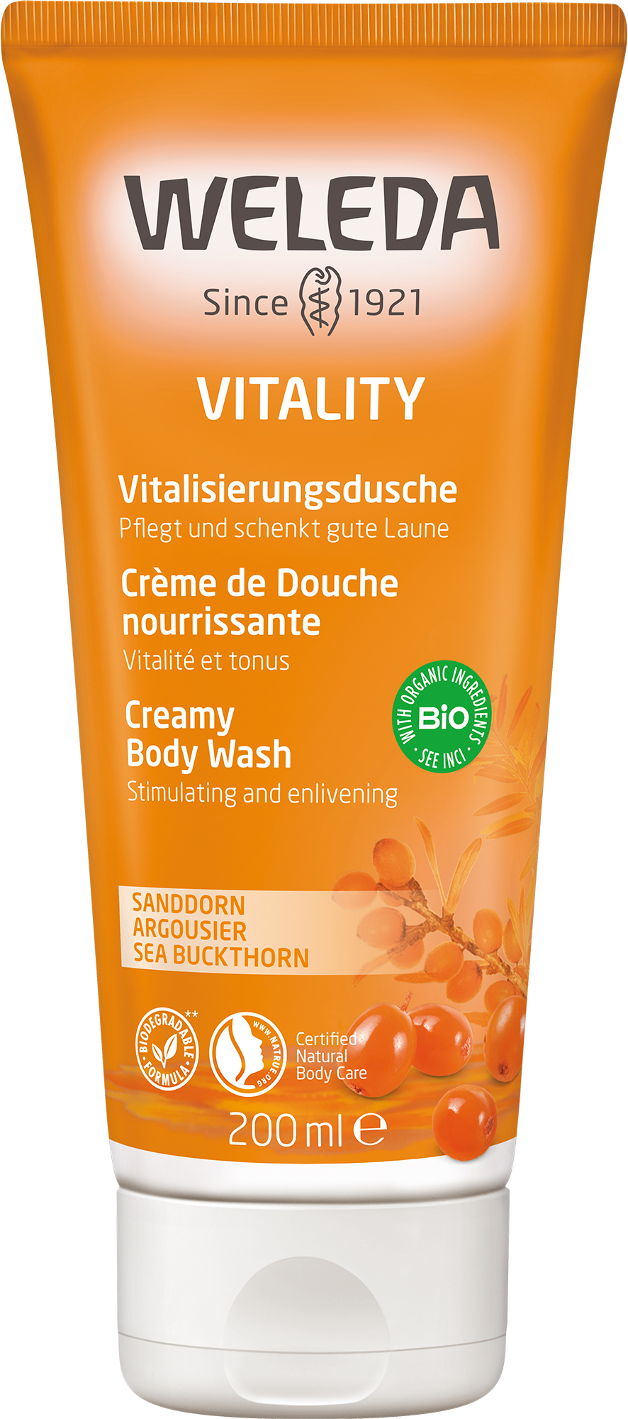 Weleda crème de douche vitalisante, image principale