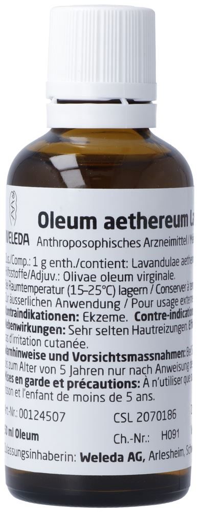 Weleda oleum aethereum lavendulae 10 %