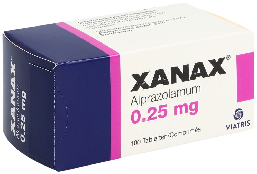 XANAX cpr 0.25 mg blist 100 pce, image principale