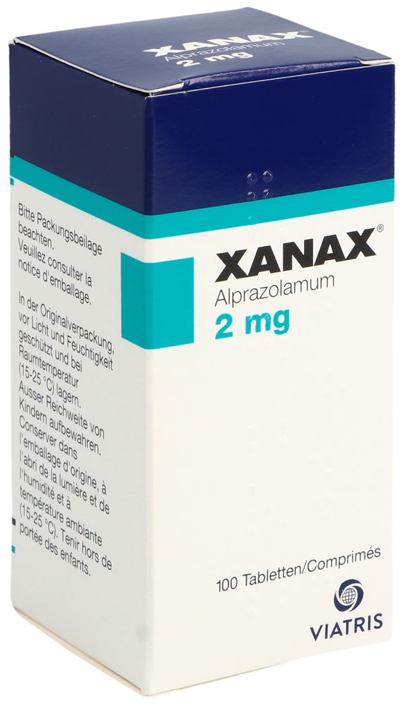 XANAX cpr 2 mg bte 100 pce, image principale