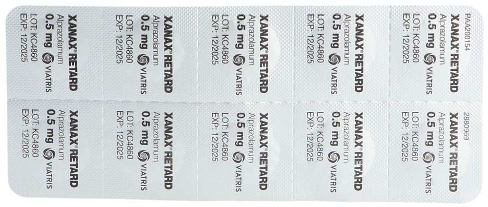 XANAX retard 0.5 mg, image 2 sur 3