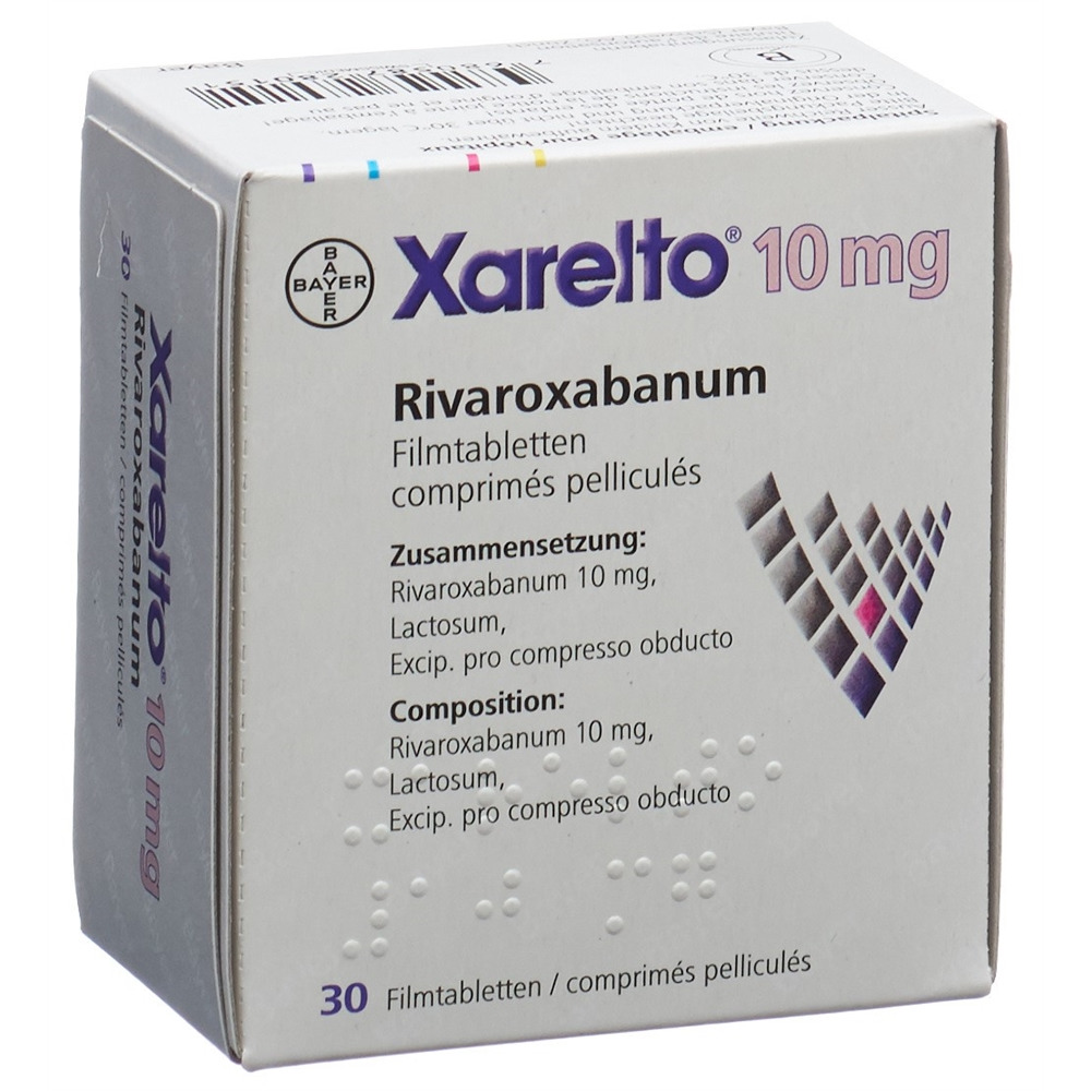 XARELTO cpr pell 10 mg blist ind 1 pce, image principale