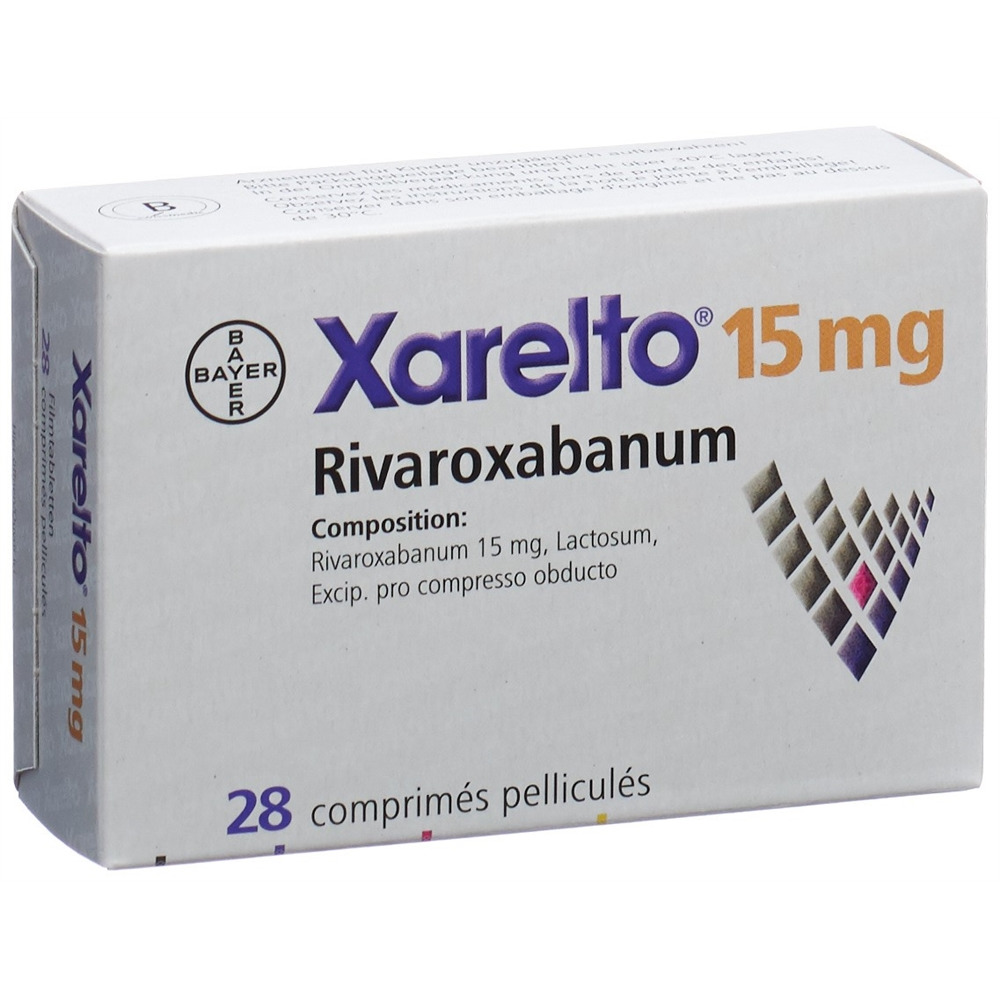 XARELTO cpr pell 15 mg blist 28 pce, image 2 sur 2