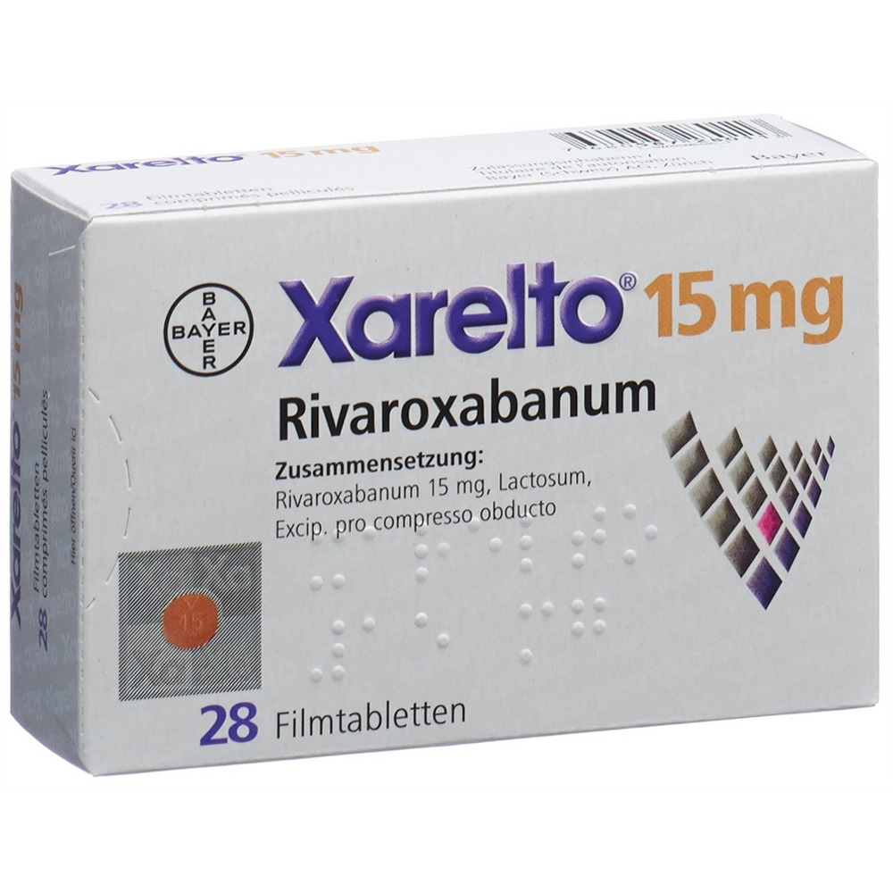 XARELTO cpr pell 15 mg blist 28 pce, image principale