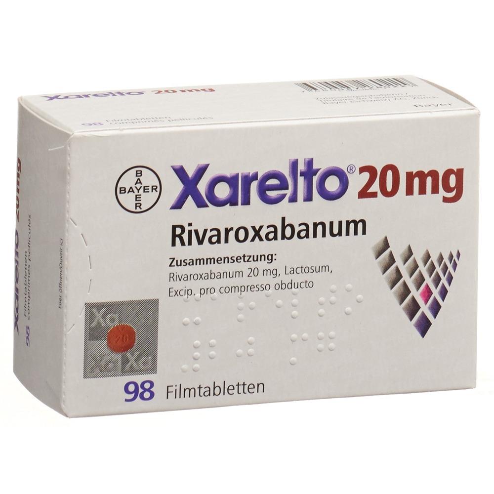 XARELTO cpr pell 20 mg blist 98 pce, image principale