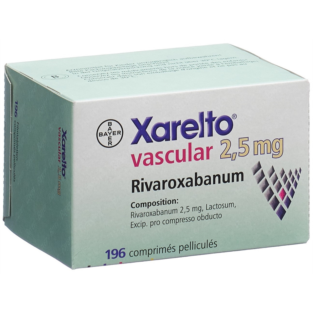 XARELTO vascular 2.5 mg, image 2 sur 2