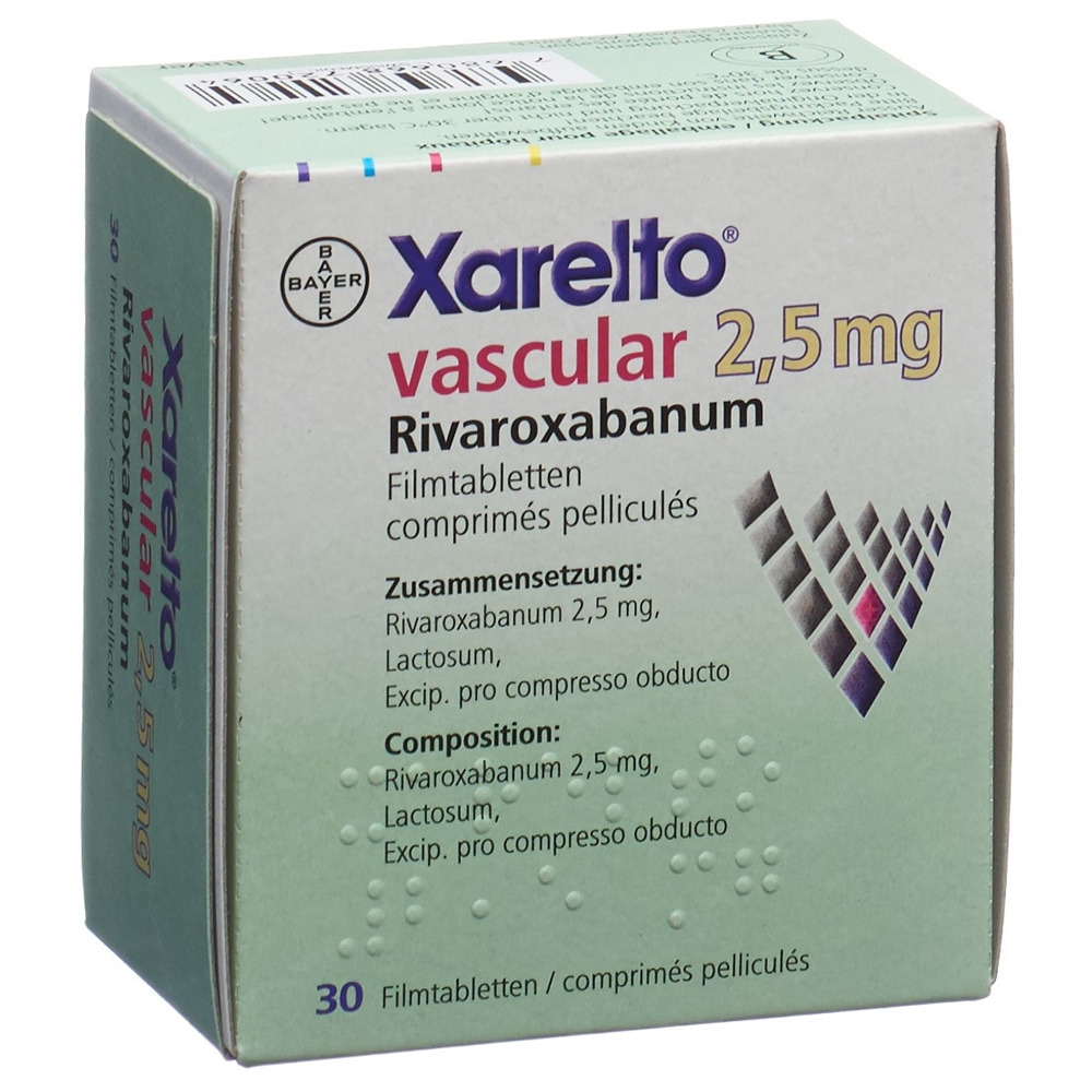 XARELTO vascular 2.5 mg, image principale