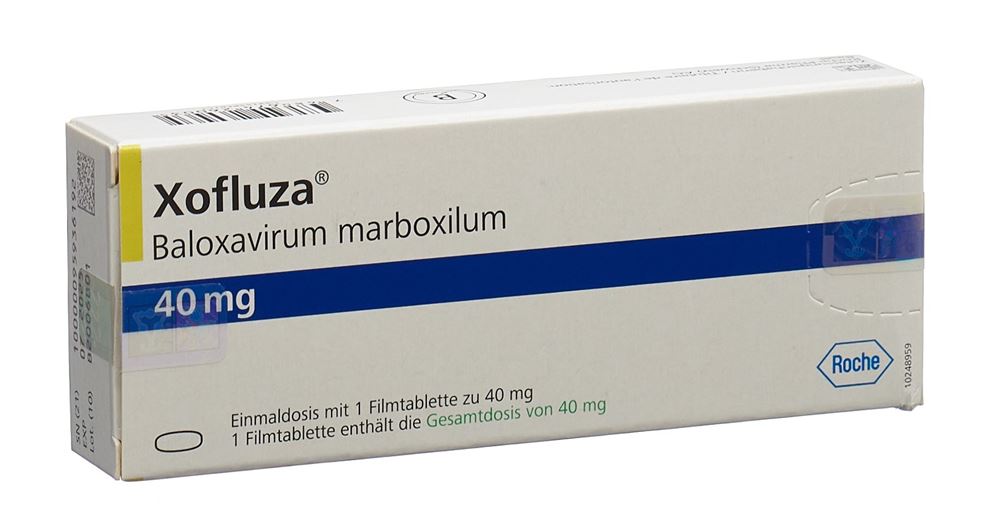 XOFLUZA cpr pell 40 mg blist 1 pce, image principale